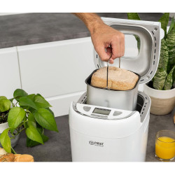 Masina de paine First Austria FA-5150-3, 550W, 13 programe, 2 dimensiuni, 3 trepte de coacere, Alb