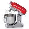 Mixer planetar Ariete MODERNA 1589/00, 3200W, 5.5 L, 11 viteze, Carcasa aluminiu, Accesorii, Roșu/Inox