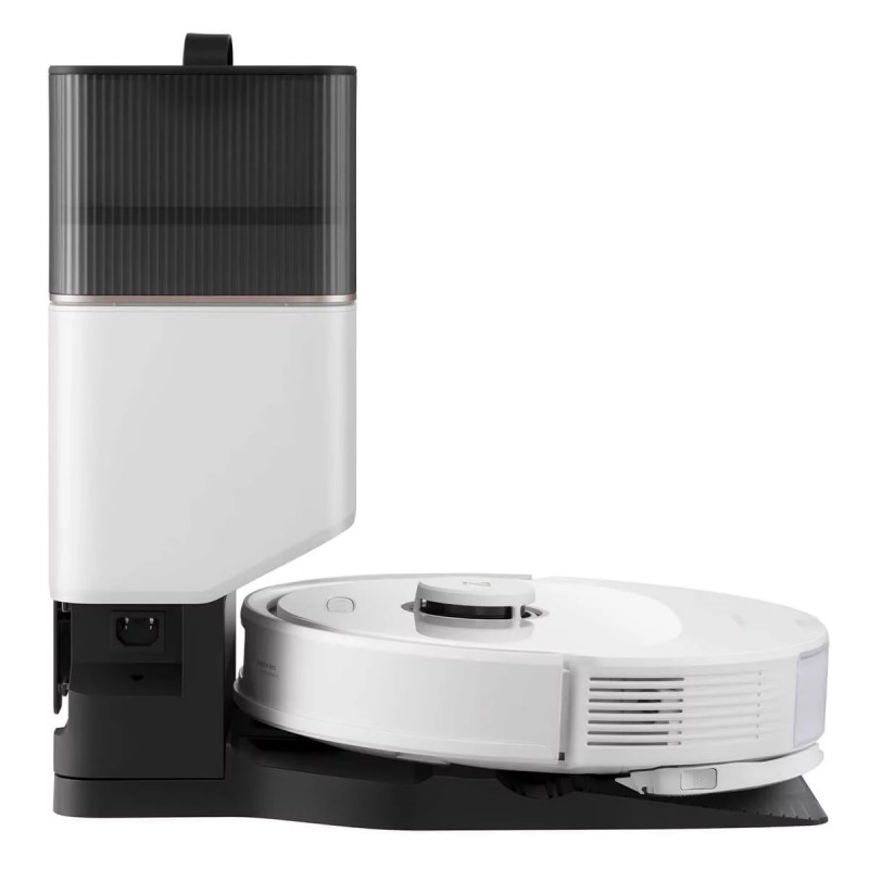 Robot aspirator Roborock Q8 max+ Q8MP02-00, 59W, Wi-Fi, Control vocal, 5500 Pa, Curatare uscata si umeda, Autonomie pana la 240 min, Alb/Negru