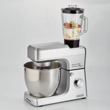 Robot de bucatarie Ariete Gourmet Professional 1598/10, 2100W, 7 L, Blender 1.5 L, 6 viteze, Pulse, Inox