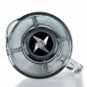 Blender MODERNA 0585/01, 1000W, 4 lame, 1.5 l, 4 viteze + puls, Ulcior din sticlă, Alb