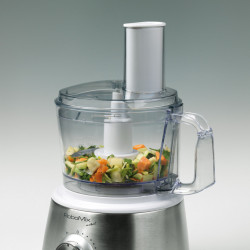 Robot de bucatarie Ariete ROBOMIX METAL 1779/00, 1500 W, 2.1 L, Viteza variabila, Pulse, Lame otel inoxidabil, Inox