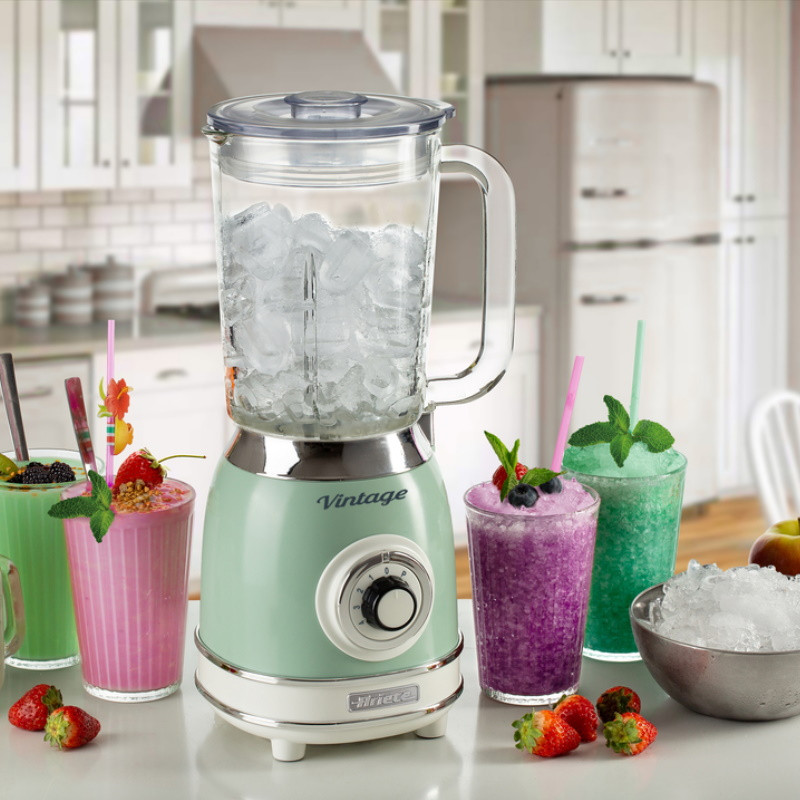 Blender Ariete VINTAGE 2.0 0583/04, 1000W, 1.5 L, 4 lame, 4 viteze + pulse, Zdrobire gheata, Verde