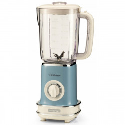 Blender Ariete VINTAGE 0568/15, 500W, 1.5 L, 2 viteze + pulse, Zdrobire gheata, Albastru