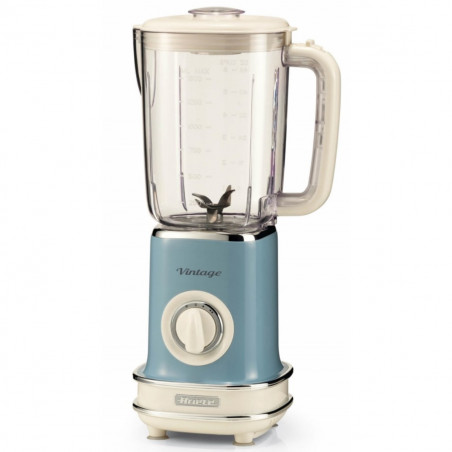 Blender Ariete VINTAGE 0568/15, 500W, 1.5 L, 2 viteze + pulse, Zdrobire gheata, Albastru