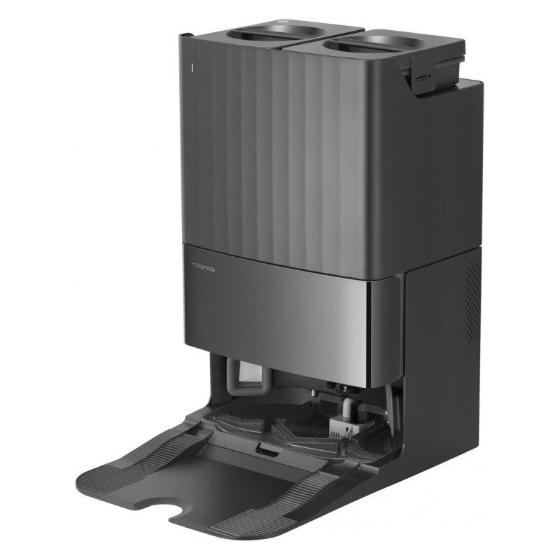 Aspirator robot Roborock Q Revo S QRS52-00, 7000 Pa, 5200 mAh, 80W, Wi-Fi, 3D Mapping LiDar, Statie de incarcare, Autonomie pana la 3 ore, Negru