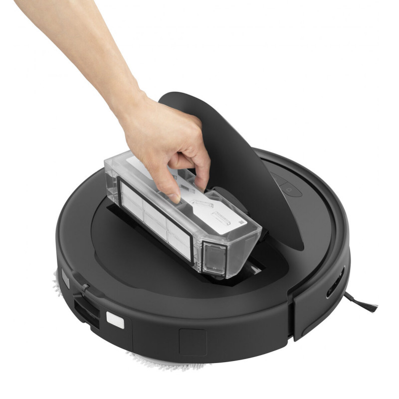 Aspirator robot Roborock Q Revo S QRS52-00, 7000 Pa, 5200 mAh, 80W, Wi-Fi, 3D Mapping LiDar, Statie de incarcare, Autonomie pana la 3 ore, Negru
