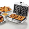 Aparat preparare vafe/gofre Ariete PARTY TIME 1973/00, 700W, Acoperire neaderenta, 2 placi, Blocare, Rosu