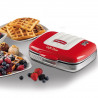 Aparat preparare vafe/gofre Ariete PARTY TIME 1973/00, 700W, Acoperire neaderenta, 2 placi, Blocare, Rosu