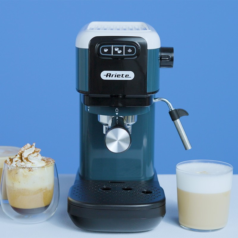 Espressor manual Ariete ESPRESSO COLOR 1399/11, 1300W, 15 bar, 1.1 L, Cafea macinata si paduri ESE, Alb
