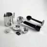 Espressor Ariete ESPRESSO METAL 1313/10, 1600W, 15 bar, 2 L, Cafea boabe, macinata si doze E.S.E, Manometru, Inox