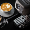 Espressor manual Ariete ESPRESSO METAL SLIM 1381/10, 1300W, 15 bar, 1.1 L, Manometru, Cafea macinata si doze ESE,  Inox