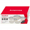 Set oale si tigai Klausberg, KB-7833, 12 piese, Acoperire antiaderenta, Inductie, Bej