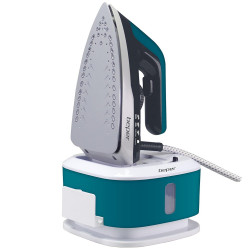 Fier de calcat Beper P204CAL200, 2250W, Placa ceramica, Termostat, Filtru, Ciclu continuu, Alb/albastru-verde