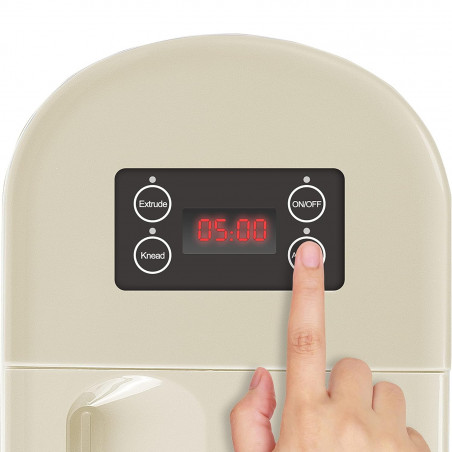 Aparat preparare paste Beper P102SBA500, 200W, 8 setari, Otel inoxidabil, Automat, Alb/Bej