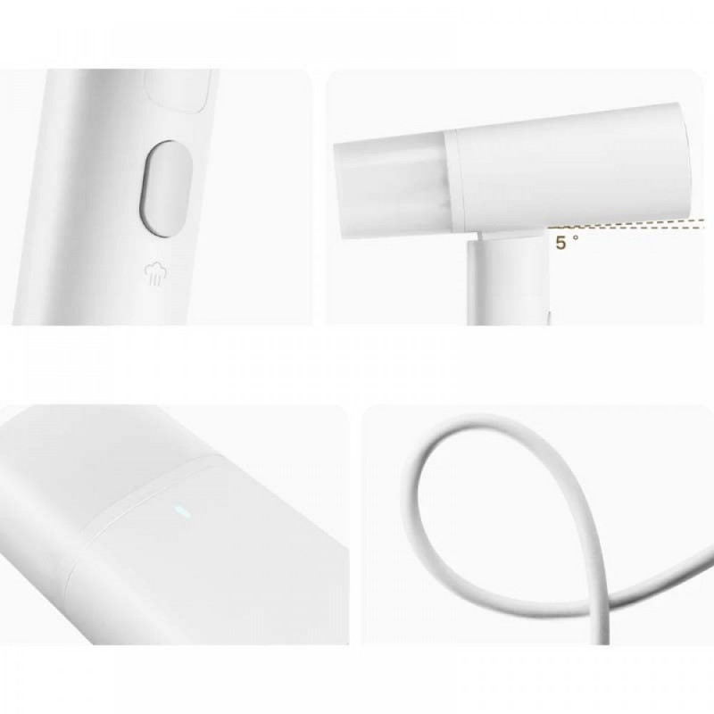 Aparat de calcat cu aburi Xiaomi BHR8269EU, 1300W, 160 ml, Pliabil, Calcare verticala si orizontala, Acoperire ceramica, Alb