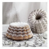 Forma de chec Dr.Oetker Floral 2551, 24 cm, Rotunda, Aluminiu turnat, Argintiu
