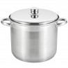 Oala cu capac metalic Rosberg R51211B26S, 26x21 cm, 11 L, Inductie, Inox