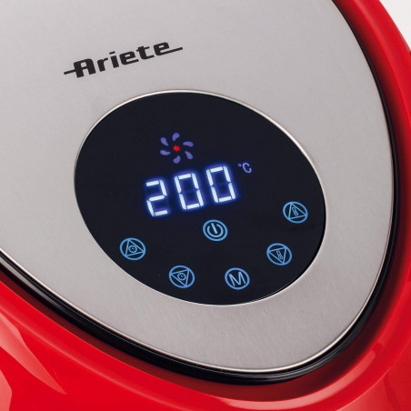 Friteuza cu aer cald Ariete AIRY FRYER XXL 4618/01, 1800W, 5.5 L, 7 programe, Timer, Ecran LCD tactil, Rosu