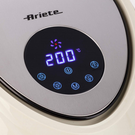 Friteuza cu aer cald Ariete AIRY FRYER XXL 4618/02, 1800W, 5.5 L, 7 programe, Timer, Ecran tactil LCD, Bej