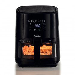 Friteuza cu aer cald Ariete MAXI 4626/00, 1300 W, 6 L, 8 programe, 35-200°C, Panou tactil LCD, Negru