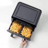 Friteuza dubla cu aer cald Ariete DUAL 4623/00, 1700W, 8 L, 8 programe, 35-200°C, Sincronizare, Panou tactil LCD, Negru