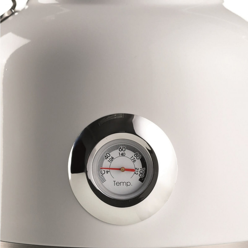 Cana electrica Ariete MODERNA 2854/01, 2000W, 1.7 L, Termometru, 360° rotativa, Filtru detasabil, Alb