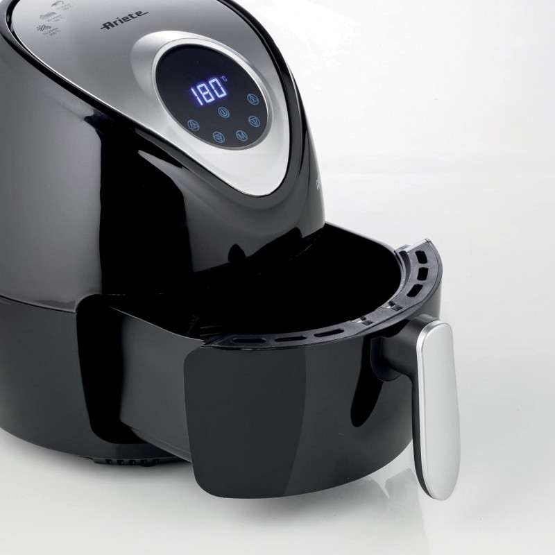 Friteuza cu aer cald Ariete AIRY FRYER DIGITAL 4616/00, 1300W, 2.6 L, 7 programe, Pana la 200°C, LCD touch display, Timer, Negru