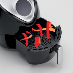 Friteuza cu aer cald Ariete AIRY FRYER DIGITAL 4616/00, 1300W, 2.6 L, 7 programe, Pana la 200°C, LCD touch display, Timer, Negru