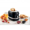 Prajitor de paine Ariete MODERNA 0149/02, 815W, 2 felii, 3 functii, 6 trepte, Tava firimituri detasabila, Negru