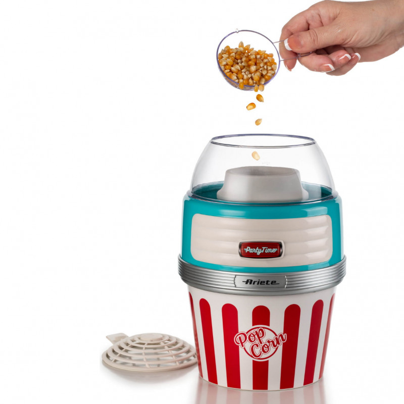 Aparat preparare popcorn cu aer cald Ariete XL PARTY TIME 2957/01, 1100W, Dozator, Multicolor