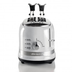 Prajitor de paine Ariete MODERNA 0149/01, 815W, 2 felii, 3 functii, 6 trepte, Tava firimituri detasabila, Alb
