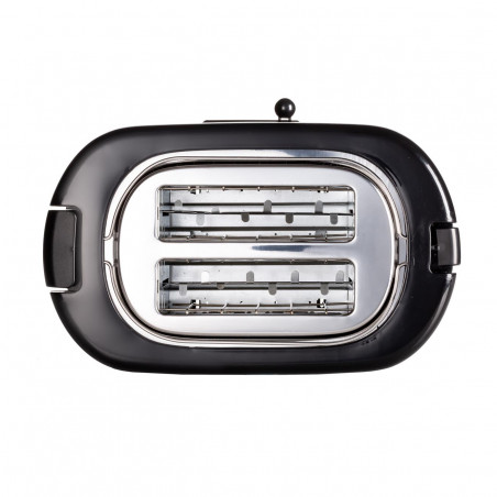 Prajitor de paine Ariete TOASTIME 0159/02, 700W, 2 felii, 3 functii, 9 trepte, Tava firimituri detasabila, Negru
