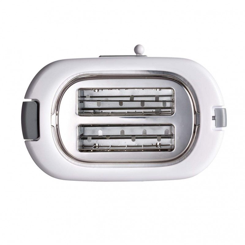 Prajitor de paine Ariete TOASTIME 0159/01, 700W, 2 felii, 3 functii, 9 trepte, Tava firimituri detasabila, Alb