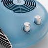 Aeroterma Ariete Vintage 2.0 8211/05, 2000W, 2 viteze, Aer cald/rece, Termostat, Functionare silentioasa, Albastru