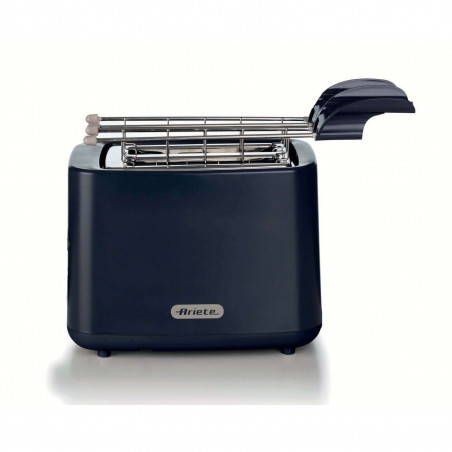 Prajitor de paine Ariete BREAKFAST 0157/03, 760W, 2 felii, Buton stop, 7 trepte, Tava dpentru firimituri detasabila, Negru