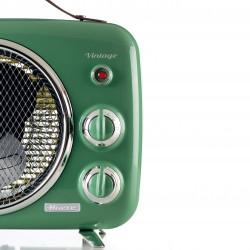 Aeroterma Ariete VINTAGE 0808/04, 2000W, 2 trepte, Indicator de putere, Temperatura reglabila, Verde