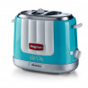 Aparat preparare hot-dog Ariete PARTY TIME 0206/01, 650W, 4 compartimente, 5 trepte, Functie Stop, Turcoaz