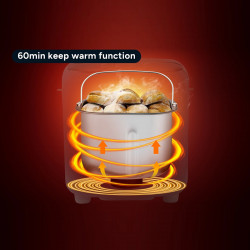 Masina de facut paine Crown CBM-6511, 600W, 1L, 19 programe, Timer, Afisaj LCD, Memorie, Alb