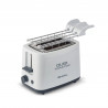 Prajitor de paine Ariete QUBI 0157/00, 760W, 2 felii, Buton de oprire, 7 trepte, Tava firimituri detasabila, Alb