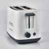 Prajitor de paine Ariete QUBI 0157/00, 760W, 2 felii, Buton de oprire, 7 trepte, Tava firimituri detasabila, Alb