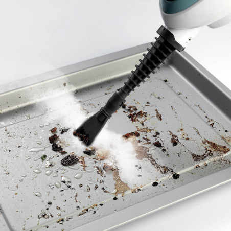 Aparat curatare cu abur Ariete STEAM MOP 4164/00 10in1, 1500 W, 350 ml, Cap rotativ, Accesorii, Alb/Albastru