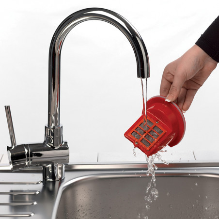 Aspirator de mână Ariete WET & DRY CORDLESS 2474/00, 400 ml, Baterie LI-Ion 1200 mAh/3.6V, Autonomie 12 min, Filtru lavabil, Negru/Negru