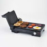 Gratar electric 3in1 Ariete MULTI GRILL 1916/10, 2400 W, 60x25 cm, Suprafata extensibila, Termostat, Negru