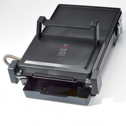 Gratar electric 3in1 Ariete MULTI GRILL 1916/10, 2400 W, 60x25 cm, Suprafata extensibila, Termostat, Negru