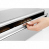 Cutie pentru paine Brabantia Fall Front 646848, 18 L, 46.5x25 cm, Montare pe perete, Inox