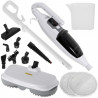 Mop cu aburi Adler AD 7052, 1300 W, 3 setari, 0.550 L, 2 capete rotative, 2 moduri de functionare, Incalzire rapida, Alb