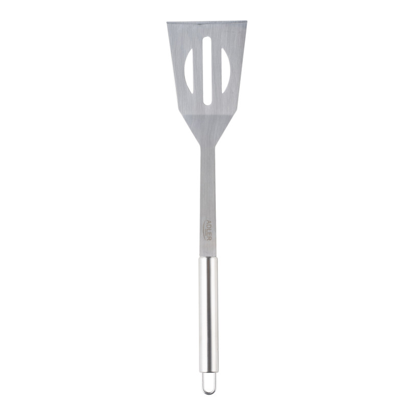 Set ustensile pentru gratar Adler AD 6729, 4 piese, Otel inoxidabil, Carcasa din aluminiu, Orificii de agatare, Argintiu
