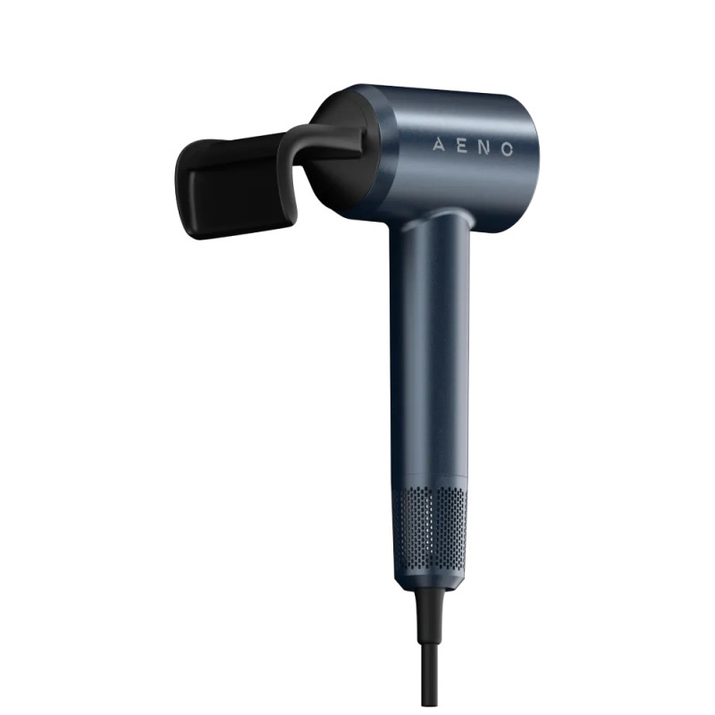 Uscător de păr AENO HD3 AHD0003, 1500W, Motor fără perii, 3 viteze, 5 niveluri, 68 dB, Afișaj LED, Albastru