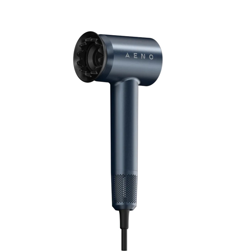 Uscător de păr AENO HD3 AHD0003, 1500W, Motor fără perii, 3 viteze, 5 niveluri, 68 dB, Afișaj LED, Albastru